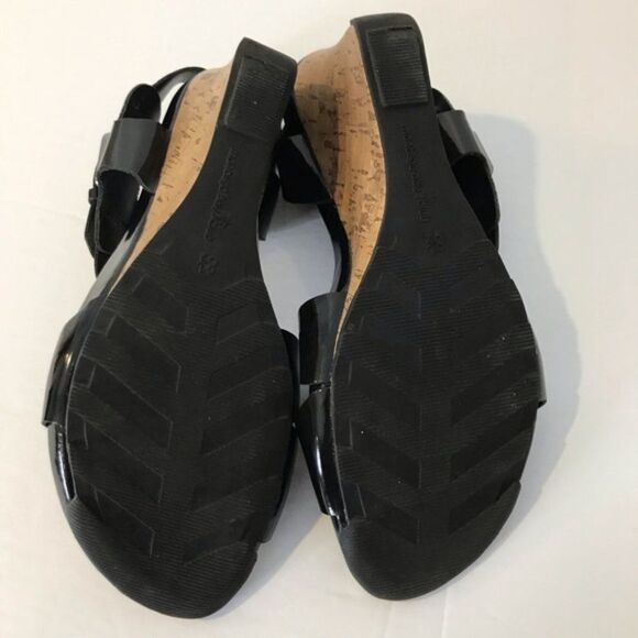 Montego Bay Club Glossy Black Sandals sz 8.5 - Picture 8 of 8